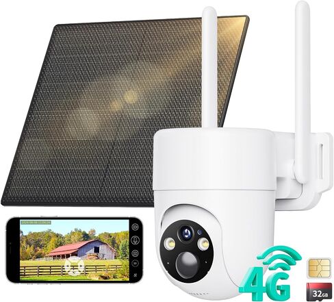 LIWAN Security Cameras Outdoor Wireless, Home Security Cameras System with 360° Pan & Tilt, Auto Tracking, 2K Color Night Vision in Saudi Arabia