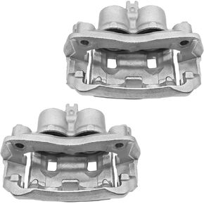 Front Brake Caliper with bracket Compatible With 2005-2019 Nissan Frontier 2.5L, 2009-2012 Suzuki Equator 2.5L, Front Driver and Passenger Side, 19-B3123 19-B3122, 2 Pcs