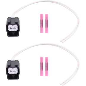 MOTOKU 2Pcs Engine Cooling Fan Motor Connector Pigtail Wiring Harness for Suzuki XL-7 2007-2009 for Pontiac Torrent for Chevrolet Equinox 2006-2009