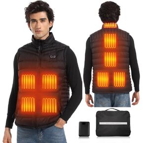 Heated Vest for Men with Battery Pack Included, Lightweight Warming Electric Mens Heating Vest Jacket