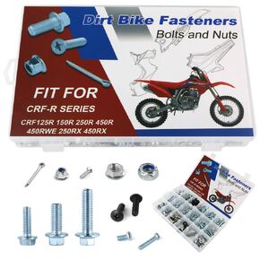 330PCS Plastics Engine Body Fasteners Bolts Kit Fit for CRF125R 98-07, CRF150R 06-24, CRF250R 03-24, CRF450R 02-24, CRF450RWE 19-24, CRF250RX 18-24, CRF450RX 17-24