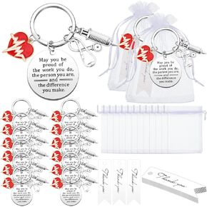 Sureio 36 Pcs Nurse Gifts Nurse Keychain Nurse Week Gifts Employee Appreciation Gift Nursing Student Gifts Medical Assistant