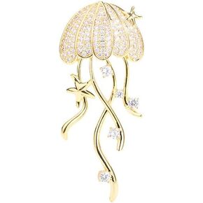 Animals Gold Brooch Pin for Women Men Rhinestone Jacket Dress Collar Costume Jewelry Birthday Holiday Festival Clothing Accessories
