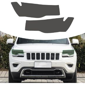 Bilisin Compatible with Car Headlight Protection Film Protective Roll Covers for Jeep Grand Cherokee 2014-2020 Dark Black