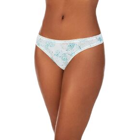 OnGossamer Women's Gossamer Mesh Printed Hip Bikini