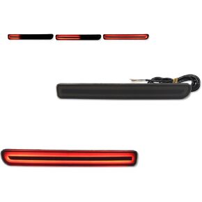 Smoked Lens 3 IN 1 LED Fog lamp for Land Rover Discovery 3 LR3, Land Rover Discovery 4 LR4 Rear Fog Bumper Reflector Brake Tail Sequential Flash Signal Lights