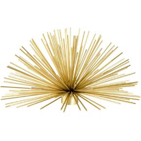 Torre & Tagus Spike Metal Starburst 3D Wall Decor, 6" x 6" x 3.5" Gold Contemporary Home Decor Accent for Wall and Table - Handmade Sea Urchin Sculpture Metal Wall Art (6" Diameter Metal Wall Pod)