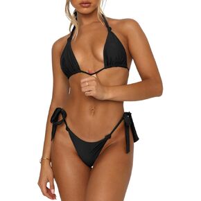 Women's Bikini Sets Bathing Suits Two Piece Swimsuits Sexy Triangle Halter Bikinis
