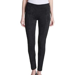 Andrew Marc Womens High Rise Pull On Pants,Black,Large