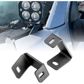 Wsays Ditch Light Brackets Hood Hinges Front A-Pillar Left ＆ Right Side LED Light Pods Mount Compatible with F150 Raptor 2017-2023 Fit F150 2015-2023