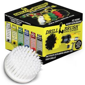 3 Inch Mini Polisher Brush - Hook & Loop Auto Detailing Brush - Interior Car Detailing Kit - Soft Bristle Cleaning Brush - Car Detailing Kit Interior Cleaner - Carpet Cleaning Brush - Auto Care Tool
