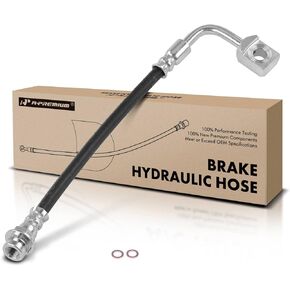 A-Premium Rear Passenger Brake Hydraulic Hose Compatible with Cadillac Models - DTS 2006 2007 2008 2009 2010 2011 - Replace# 15230029