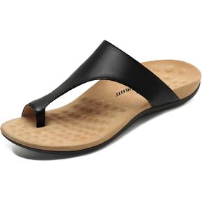 Athlefit Orthopedic Sandals for Women Arch Support Flip Flops Comfortable Walking Orthotic Thong Sandals