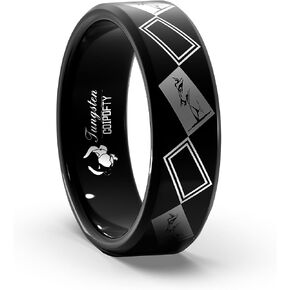 Mens Tungsten Rings Mens Tungsten Wedding Bands Polishing Treatment Comfortable Fit for Men Women Size 4-15