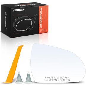 A-Premium Right Passenger Side Non-Heated Mirror Glass with Backing Plate - Compatible with Hyundai Elantra 2017 2018 2019 2020 - Exterior Side View Convex Mirror