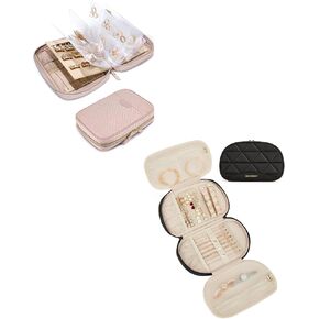 BAGSMART Jewelry Travel Organizer Case + Jewelry Travel Organizer Case