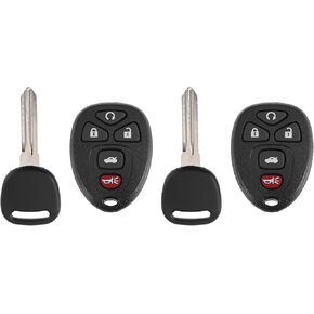 X AUTOHAUX KOBGT04A 315MHz Keyless Entry Remote Ignition Transponder Key Fob 5 Buttons for Chevy Malibu 2004-2012 for Pontiac G6 05-10 G5 07-09 Grand Prix 05-08 for Buick LaCrosse 05-09 2pcs