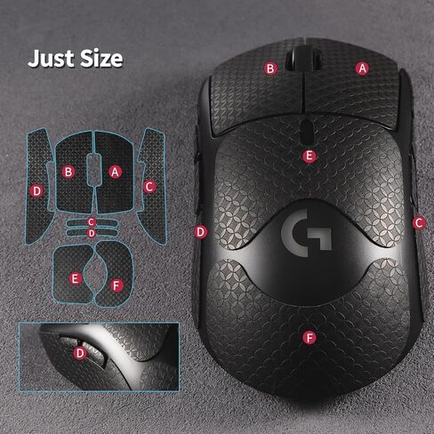 Sweat-Resistant Mouse Grip Tape for Logitech G Pro X Superlight Mouse Sticker Anti-Slip Skin for G Pro Superlight Decals(White) in Saudi Arabia