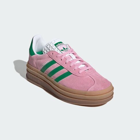 adidas Gazelle Bold Womens Sneakers, Blue Burst/Silver Metallic/Aurora Ink, Size 5.5 in Saudi Arabia