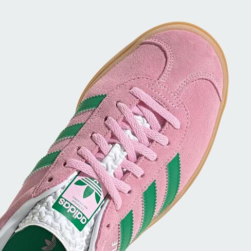 adidas Gazelle Bold Womens Sneakers, Blue Burst/Silver Metallic/Aurora Ink, Size 5.5 in Saudi Arabia