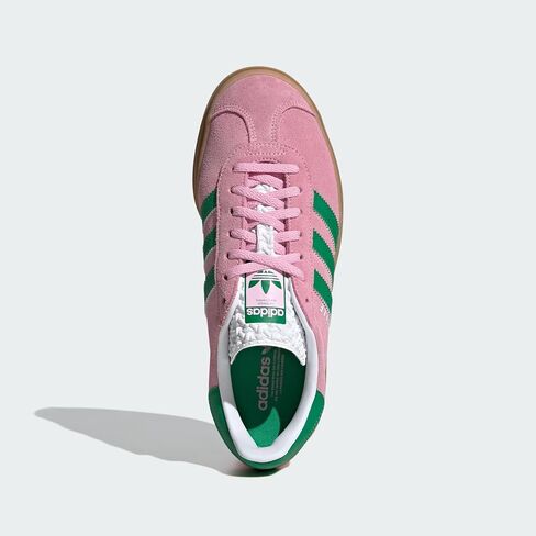 adidas Gazelle Bold Womens Sneakers, Blue Burst/Silver Metallic/Aurora Ink, Size 5.5 in Saudi Arabia