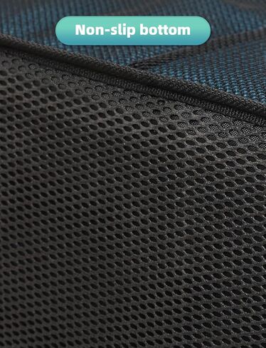 YOHOOLYO Car Seat Organizer Backseat Car Organizer with 4 Compartments, 4 Cup Holders and 7 Mash Pockets, Collapsible Passenger Seat Organizer Car Organizer for Front Seat Back Seat in Saudi Arabia