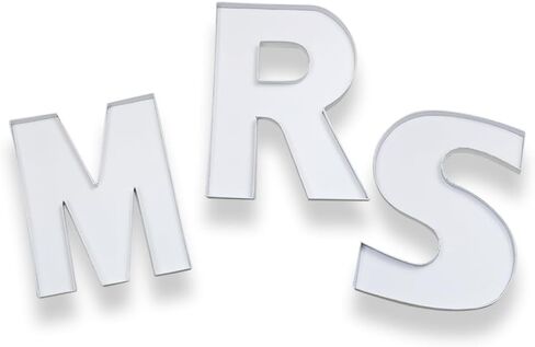 "MRS" Fillable Cardboard Letter for Charcuterie Board Engagement Bride Shower Food Container Decoration Box (14inch) in Saudi Arabia