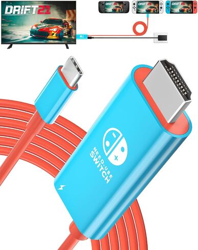 سويتش دوك لمحطة إرساء نينتندو سويتش، محول تلفزيون سويتش محمول يدعم 4K عند 30 هرتز، وضع سويتش تي في دوك متوافق مع سطح البخار / نينتندو سويتش OLED، سويتش ترافيل دوك مع شحن PD in Saudi Arabia