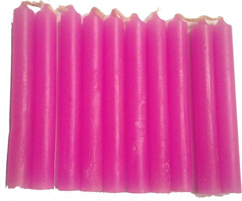 Pack of 20 Wicca Magic Ritual Small Mini Spell Chime Candles for Pagan and Witchcraft Altars (Pink) in Saudi Arabia