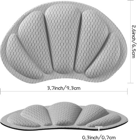 Back of Heel Cushion Pads, Adhesive Heel Grips Inserts for Boots, Loose Shoes Too Big, Reusable Heel Guards Liners for Women Men, Improve Shoe Fit,8PCS-Gray in Saudi Arabia