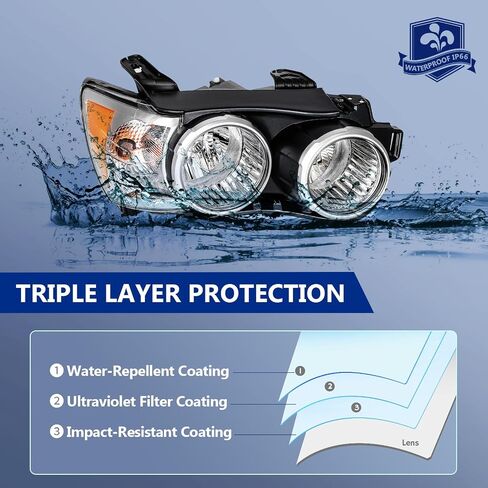 ECCPP Headlight Assembly for Chevrolet Sonic 2012-2016 Driver and Passenger Side Headlamps in Saudi Arabia