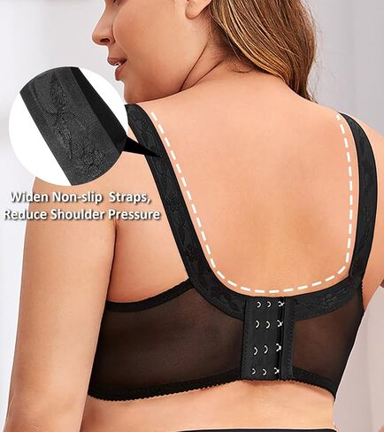 Annenmy Bras for Women No Underwire Posture Corrector Bra Push up Wireless Bras Comfy Light Support Everyday Bras in Saudi Arabia