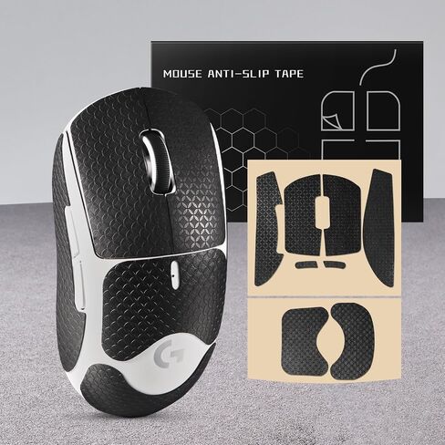 Anti-Slip Mouse Grip Tape for Logitech G Pro Wireless Mouse Skin Sweat-Resistant G Pro Mouse Sticker Decal(White) in Saudi Arabia
