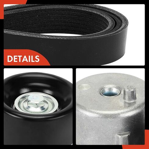 A-Premium Engine Serpentine Belt Drive Kit Compatible with Nissan Frontier 2013, Pathfinder 2007/2009-2012, NV1500/NV2500/NV3500 2013, Xterra 2007/2009-2013 & Suzuki Equator 2009-2012, 4.0L in Saudi Arabia