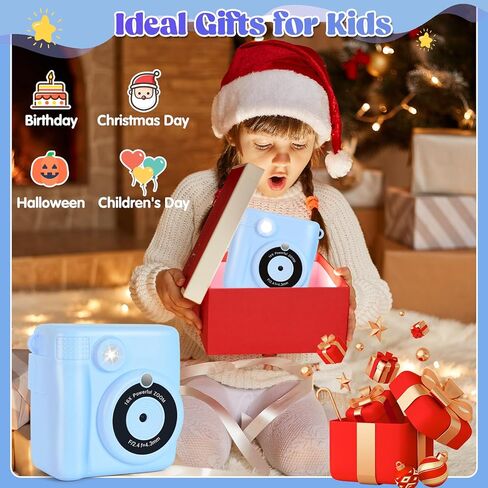 Instant Print Camera for Kids - 2.4 Inch Kids Camera Instant Print with Print Paper&32G Card - Kids Toys HD Digital Camera as Christams Birthday Gifts for Girls Boys Age 3-12(Pink in Saudi Arabia