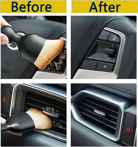 Detailing brush set, Double-Sided Car Seat Belt Cleaning Brush, Car drying towel,Non-Slip Exterior&Interior detailing brushes, detailing brush kit,car cleaning brush for Air Vent, Dashboard, Leather in Saudi Arabia