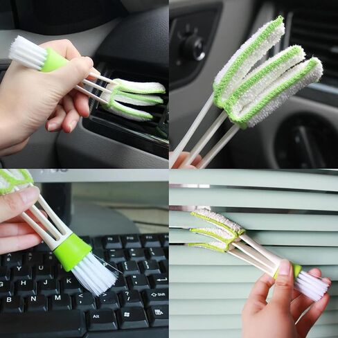 Detailing brush set, Double-Sided Car Seat Belt Cleaning Brush, Car drying towel,Non-Slip Exterior&Interior detailing brushes, detailing brush kit,car cleaning brush for Air Vent, Dashboard, Leather in Saudi Arabia