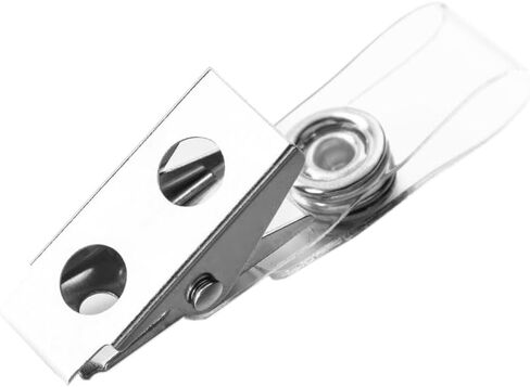 2 Pack Waterproof Vertical ID Badge Holder Vertical Clear PVC Name Holder Tags with Badge Clip Straps (2 Pack,Vertical) in Saudi Arabia