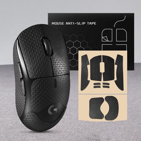 شريط ماوس مقاوم للعرق لـ Logitech G Pro X Superlight 2 ملصق مضاد للانزلاق لـ G Pro Superlight 2 غلاف لاصق مسبق القطع (أسود) in Saudi Arabia