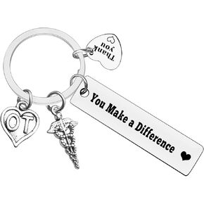 Xiahuyu Occupational Therapist Gifts OT Keychain Occupational Therapy Appreciation Gifts OT Assistant Gift Christmas Birthday Leaving Retirement Thank You Gifts for Occupational Therapist