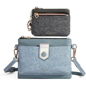 Small Crossbody Bags for Women, Sling bag, Cell Phone Purse with RFID Blocking, Crossbody Purse, Mini Pouch 2 Size Bags