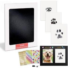 MYPAWLETS Inkless Pet Paw Print Kit,Clean Touch Ink Pad for Dog Paw Prints,Mess-Free Paw Print Stamp Pad for Dogs Cats,Dog Nose Print Kit,Personalized Pet Lover,Dog Mom Gift-4M