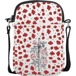 CMNIM From Blood And Ash Merch FBAA Series Inspired Gifts Blood And Ash We Will Rise Mini Crossbody Bag JLA Book Gift for Fan