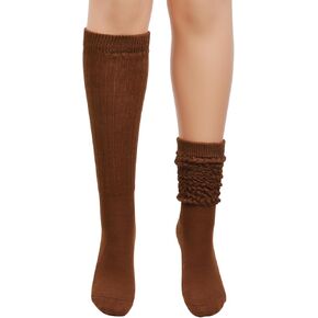 TINTAO Women's Slouch Socks Winter Knee High Scrunch Socks Calf Socks,Soft Long Slouch Boot Socks,Size 5-11#W719