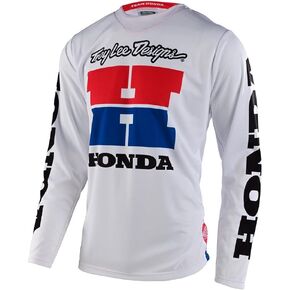 Troy Lee Designs GP RC 500 Motocross Dirt Bike Long Sleeve Jersey. Mens (White, MD)