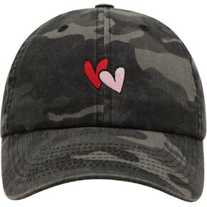 JPAK Heart Premium Dad Hat Embroidered Baseball Cap Cute