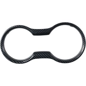 BYOBYO Carbon Fiber Cup Holder Cover Frame Trim Car Interior Center Console Water Cup Holder Frame Cover Decorations for Ford Mustang 2016-2022 Accessories