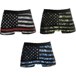 Men's Boxer Briefs Soft Comfort Breathable Trunk Underwear 3 Pack Gift Box