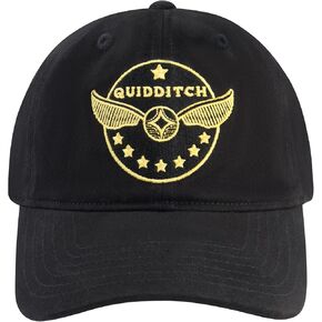 Harry Potter Dad Hat, Adult Men's Cotton Baseball Cap with Curved Brim, Black, One Size