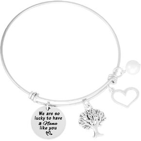 HUTIMY Nana Bracelet for Women Gifts Birthday Best Charm for a Nana Jewelry Christmas Presents Nana Bracelet
